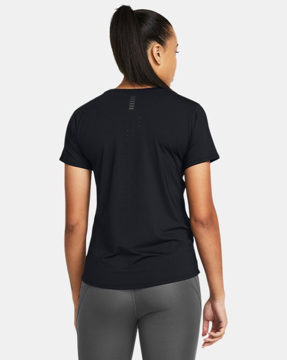 Women's UA Launch Elite Short Sleeve, Black, pdpMainDesktop image number 1
